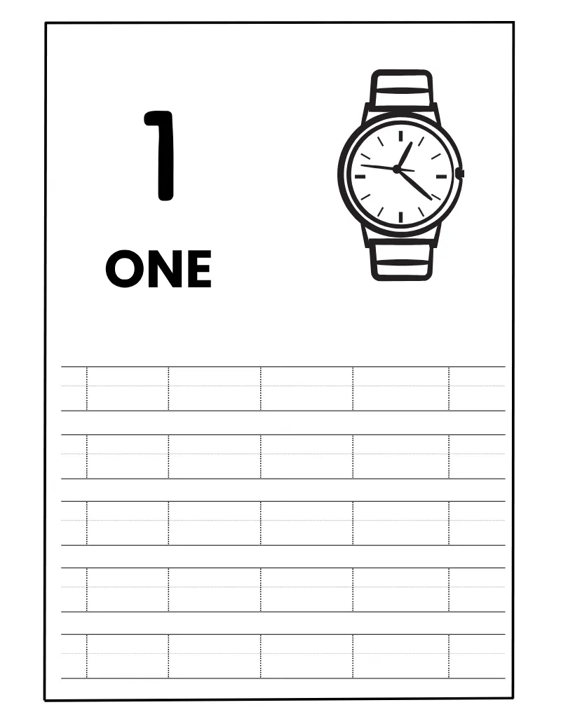 Numbers Tracing 13 — printable worksheet preview