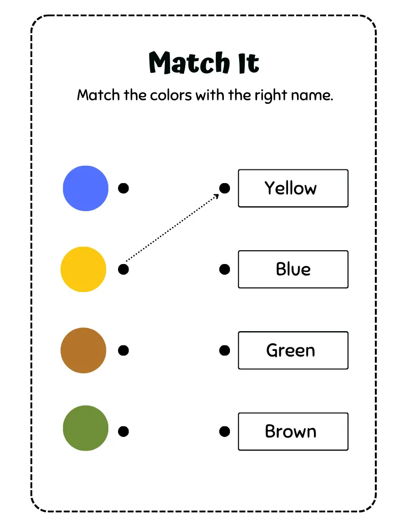 Matching Activity 06 — printable worksheet preview