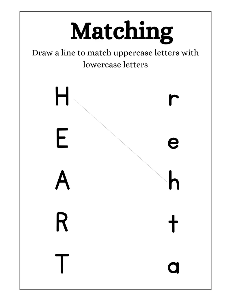 Matching Activity 07 — printable worksheet preview