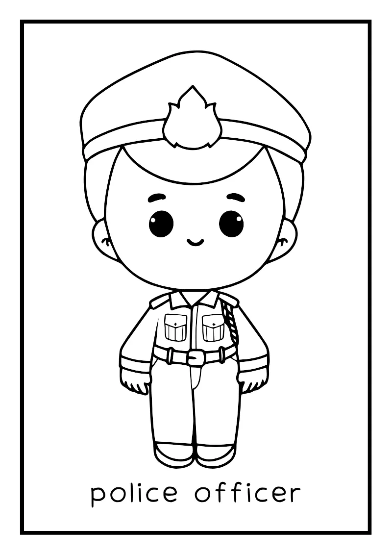 Career Coloring — printable worksheet preview