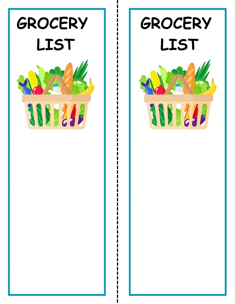 Grocery Store — printable worksheet preview