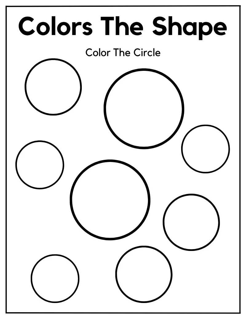 Color the Shape 02 — printable worksheet preview