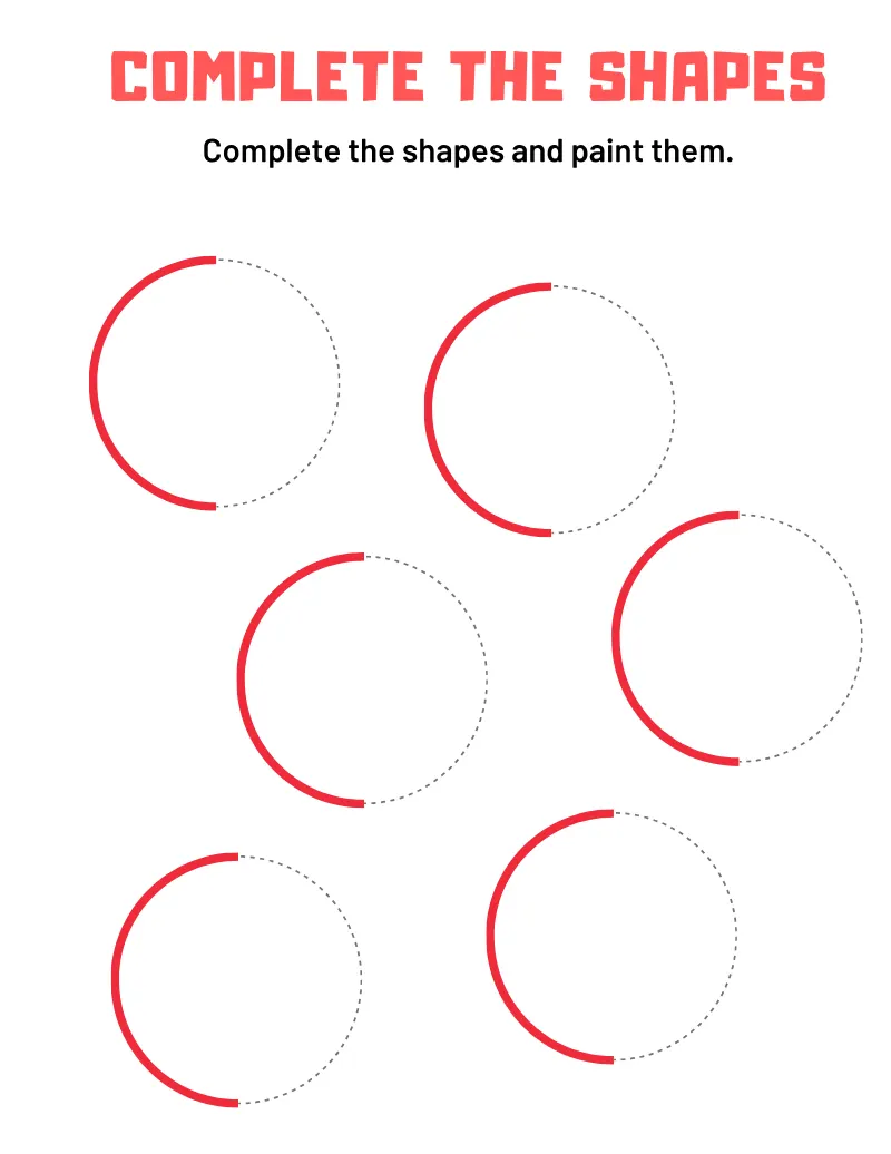 Complete Shapes 02 — page 1 of this printable shapes & patterns worksheet