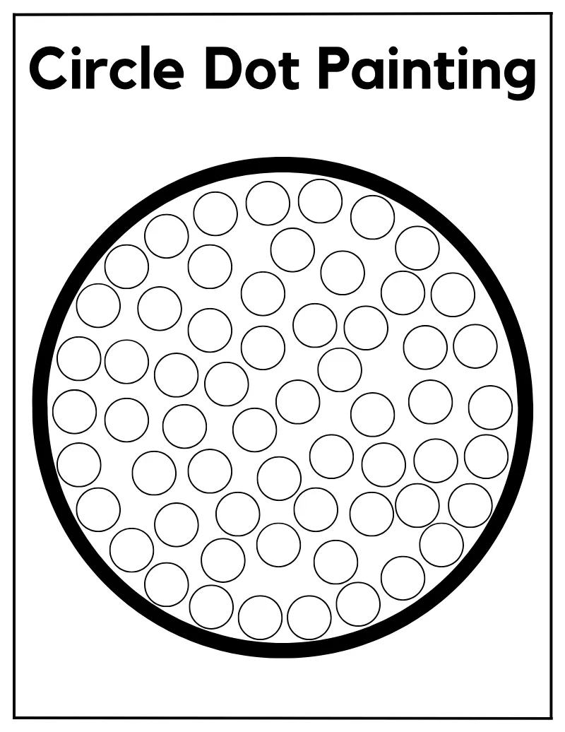 Dot Painting 01 — printable worksheet preview